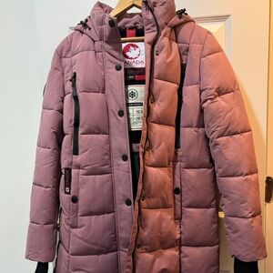 Canada wheather gear Women's Mauve Puffer Coat